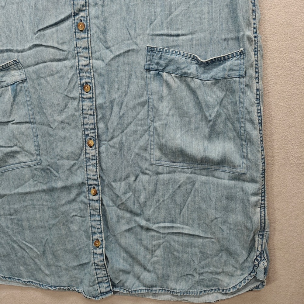 American Eagle Shirt Dress Womens XL Coastal Casual Country Western Minimalist - Picture 6 of 15